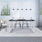 Mesa de Jantar Bronx 160cm Est.Branca
