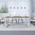 Mesa de Jantar Bronx 180cm Est.Branca