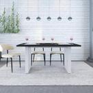 Mesa de Jantar Bronx R 160cm Est.Branca