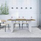 Mesa de Jantar Bronx R 160cm Est.Branca