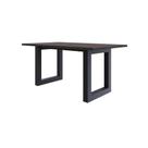 Mesa De Jantar Bronx R 160x90x77cm Brmj9160r Terracota Terracota estação preta