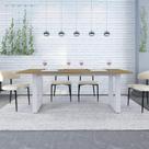 Mesa de Jantar Bronx R 200cm Est.Branca