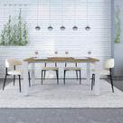 Mesa de Jantar Bronx U 160cm Est.Branca