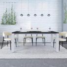 Mesa de Jantar Bronx U 180cm Est.Branca