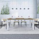 Mesa de Jantar Bronx U 180cm Est.Branca