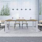 Mesa de Jantar Bronx U 200cm Est.Branca