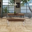 Mesa de Jantar C/01 Banco Tub 135cm Est.Branca