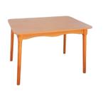 Mesa de Jantar Colonial Brisa Mesa 110X80 cm, Em Madeira Rustico Tampo Em MDF Com Revestimento BP