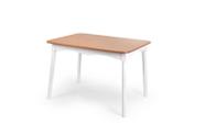Mesa De Jantar Colonial Clássica Rústica Retangular Branca/Mel