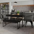 Mesa de Jantar com 1 Banco Estilo Industrial TUB Mesa de Jantar com 1 Banco Estilo Industrial TUB
