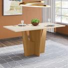 Mesa de Jantar com Tampo em MDF 160 Cm com Vidro Danielly Henn