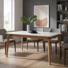Mesa de Jantar com Vidro 1,80m x 0,90m - Coralle- Gold Salas
