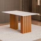 Mesa de Jantar com Vidro 6 Lugares Multimóveis CR50233