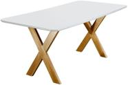Mesa de Jantar com Vidro Madeira Maciça - Munique-1,60x0,90m - Móveis Mundial