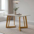 Mesa de Jantar com Vidro Madeira Maciça Retangular 4 Lugares Califórnia Mesa de Jantar com Vidro Madeira Maciça Retangular 4 Lugares Califórnia