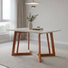 Mesa de Jantar com Vidro Madeira Maciça Retangular 4 Lugares Califórnia Mesa de Jantar com Vidro Madeira Maciça Retangular 4 Lugares Califórnia