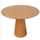 Mesa de Jantar Cone 110 cm Base Madeira Freijó Tampo Freijó
