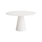Mesa de Jantar Cone 120 cm Laca Branca + Vidro Mesa de Jantar Cone 120 cm Laca Branca + Vidro