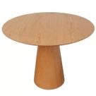 Mesa de Jantar Cone 120cm Base/Tampo Madeira Freijó