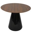 Mesa de Jantar Cone 130 cm Base Preta