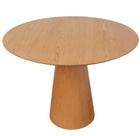 Mesa de Jantar Cone 70 cm Base Madeira Freijó Tampo Freijó