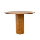 Mesa de Jantar Cone Cilindro 100cm Freijó