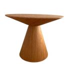 Mesa de Jantar Cone Eclipse 90 cm Base Madeira Freijó Tampo Freijó