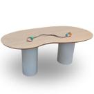 Mesa de Jantar Cone Organica Bean 235x122cm Laca e Madeira Mesa de Jantar Cone Organica Bean 235x122cm Laca e Madeira