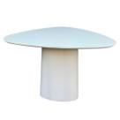 Mesa de Jantar Cone Orgânica Tríon Redonda 90x93 cm Laca Off White