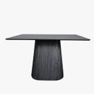 Mesa de Jantar Cone Retangular 140x90 cm Tampo Ébano Base Ébano