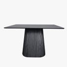 Mesa de Jantar Cone Retangular 150x90 cm Tampo Ébano Base Ébano