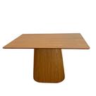 Mesa de Jantar Cone Retangular 160x90 cm Base Oval Freijó Tampo Freijó