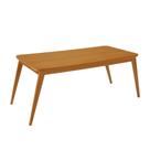 Mesa de Jantar Copper 180cm Madeira Tampo Canto Copo Moderna Mobília Mesa de Jantar Copper 180cm Madeira Tampo Canto Copo Moderna Mobília