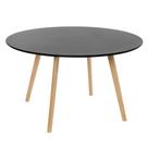 Mesa de jantar cozinha redonda Leda 120 cm - Preto