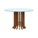 Mesa De Jantar Denver Amêndoa Tampo ø120 Mdf Com Vidro Tampo ø120 Mdf Branco-vidro Branco Mesa De Jantar Denver Amêndoa Tampo ø120 Mdf Com Vidro Tampo ø120 Mdf Branco-vidro Branco