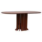 Mesa De Jantar Denver Tampo Oblongo 180x90cm Amêndoa Mesa De Jantar Denver Tampo Oblongo 180x90cm Amêndoa