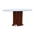 Mesa de Jantar Denver Tampo Oval 160x90cm
