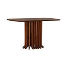Mesa De Jantar Denver Tampo Retangular 136x80cm Amêndoa