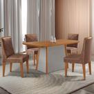Mesa De Jantar Diane 120cm Tampo Mdf Lam 4 Cadeiras Isadora Moderna Tork Naturale Off White Mesa De Jantar Diane 120cm Tampo Mdf Lam 4 Cadeiras Isadora Moderna Tork Naturale Off White