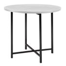 Mesa de Jantar Dobrável Redonda 86cm com Base de Aço Pop