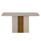 Mesa De Jantar Doha 120x80 Off White Decor Off Leifer Móveis