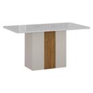 Mesa De Jantar Doha 120x80 Reto Off White Freijó Decor Off - Leifer Móveis