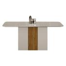 Mesa de Jantar Doha 160x80 Off White Freijó Decor Off Leifer Móveis