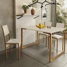 Mesa de Jantar e Cadeiras Steel Estilo Industrial Pés em Aço Mesa de Jantar e Cadeiras Steel Estilo Industrial Pés em Aço