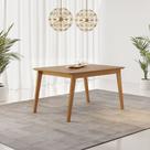 Mesa de Jantar Elegance 120x80cm Tampo Amadeirado sem Vidro JCM Movelaria