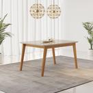 Mesa de Jantar Elegance 180x90cm com Vidro Canto Copo JCM Movelaria