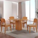 Mesa de Jantar Eloise 90cm Tampo MDF Laminado com 4 Cadeiras Copper Moderna Mobília