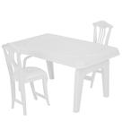 Mesa de jantar em miniatura Dollhouse com cadeiras para bonecas Mesa de jantar em miniatura Dollhouse com cadeiras para bonecas