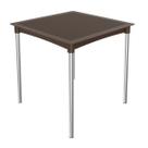 Mesa de Jantar em Rattan Pés em Alumínio Atto Marrom/Chocolate Mesa de Jantar em Rattan Pés em Alumínio Atto Marrom/Chocolate