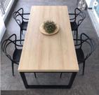 Mesa De Jantar Estilo Industrial 120 X 80 C/ 4 Cadeiras Allegra Fratini